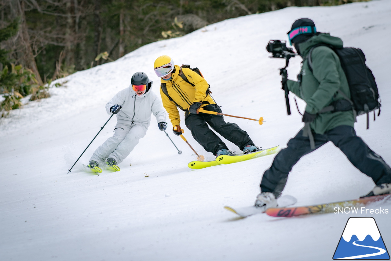 星野リゾート　トマム｜M's Ski Salon「Snow!!Snow!!Snow!!3rd season」の番組撮影に同行！今回のゲストは、星野リゾート代表・星野佳路さん。プロスキーヤー・吉田勝大さんと一緒にスキーセッション撮影です！